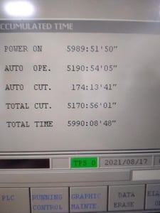 Mazak #FH-4800, horizontal machining center, 22" X, 24" Y, 22" Z, 12000 RPM, #40, 30/20 HP, Fusion 640, thru
