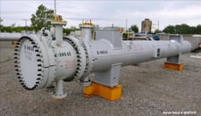2143 sq.ft., 412 psi shell, Ilsung Corp #AEU, 4 Pass U Tube Shell & Tube Heat Exchanger, unused, 2014