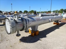 2140 sq.ft., 412 psi shell, Ilsung Corp, 4 Pass U Tube Shell & Tube Heat Exchanger, Shell 392&deg;F, 3/4" dia x
