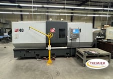 Haas #ST-40, CNC turning center, 34.5" swing, 25.5" swing over cross slide, 4" bar, 15" chuck, 2 speed