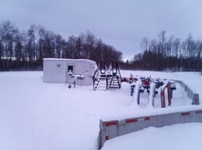 16' x 8' x 8' Equipment Building, heated, 16' x 8' skid, 1990