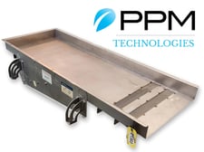30" wide x 7' long, PPM Technologies #VF-Advance, Stainless Steel Vibrating Conveyor/Screener, 5" H Trough