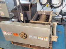 20" x 23" Machine & Process Design, crusher, 22" L x 8" W crusher wheel, 20 HP, 230/460 V.