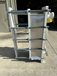 Image for 346 sq.ft., APV/SPX, N35-M-21, plate heat exchanger, 63.4" H x 41.7" L x 19.2" W, (94) plates, 200 psi/FV @ 200°F, 2019