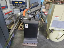 15.74" Armstrong Blum #P400C4, tilting head + swivel base miter saw, 3.5 HP, 2003