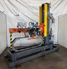 Samuel, Titan #SMSBM10, steel strapping head, SCD-14 strapping dispenser, 36" OD, 16" ID, 6"-8" face width