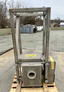 Safeline, Metal Detector w/Reject Diverter, 6.5" x 3.5" outlets, 4.75" diameter x 25" L Material path