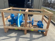 3 HP Jensen #620-5, Side Entry Mixer, 2.4' L shaft from flange, 18" dia. Impeller, 5 HP, 1755 RPM, 460 V.