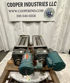 5" Wyssmont #RAL-095, Rotary Airlock Feeder, 5" width x 22" L inlet/outlet, 24" L x 12" width flange, 12" H