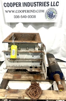 19" Schenck, Mac #MD260, Rotary Airlock, carbon steel, no motor, 19" x 19" inlet/outlet, 26" H inlet to outlet