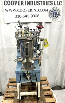 Biolafitte, Lab Pressure Vessel & Controls, 200 KpA @ 133&deg;C, 4-20 MA pressure transducer, 1984