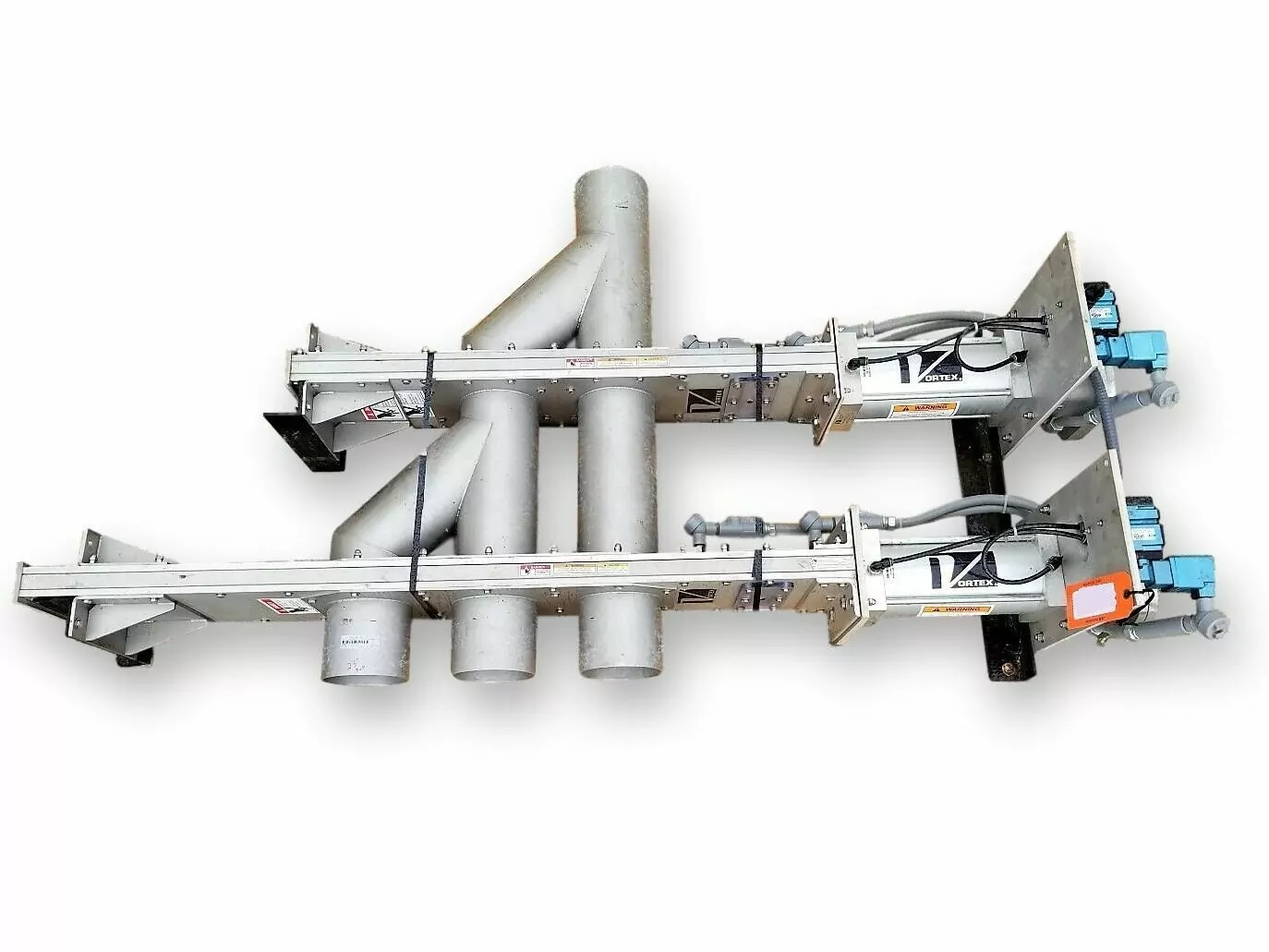 6" Salina, Vortex #D6-3SSY-SL-P10-SM1-SB-V81460, 3-Way Stainless Steel Diverter Valve