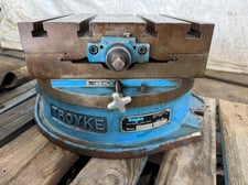 12" x 12" Troyke #DMT-15, cross slide rotary table, T-slot table