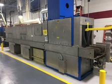 Stoelting #AQF-224, 3-stage parts washer, 24" x 18" conveyor belt, 1988