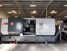 Haas #ST-40, CNC lathe, 34.5" swing, 15" chuck, 3-jaw, 4" bar, 30" dia., 44" lgth, A2-8, 12 turret