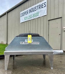 Xchanger #AA-1000, air heat exchanger, 4-1/2" inlet/outlet diameter, serial #1003-B8650