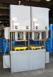 28 Ton, Double Press (56T combined), 18" x30", 9" -21" DL, 10" stroke, 3 HP hydraulic, #1842