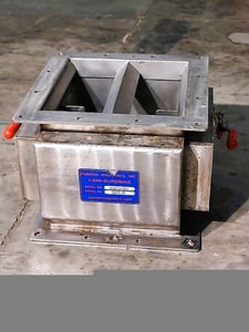 10" x 10" Puritan Magnetics NVS21010EZ, vertical flow plate magnet, 2 side mounted plate magnets