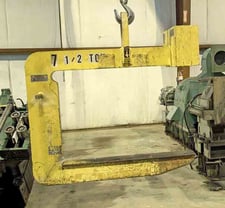 15000 lb. Caldwell #82LA-7.5-36, C-hook, 36" long arm, 24" vertical throat