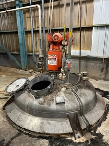2200 gallon Alloy Fabricators, Stainless Steel jacketed mix tank, dished top & bottom, 2000