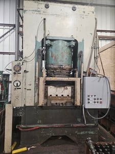 750 Ton, Etchells, Hydraulic Coining Press, 11.8 stroke, 18.1" Shut Height, 1975