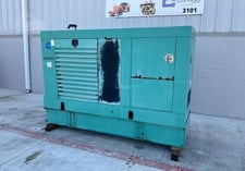 80 KW Cummins, diesel generator set, 277/480 Volts, 3-phase, 1366 hours, 5.9 engine, enclosure