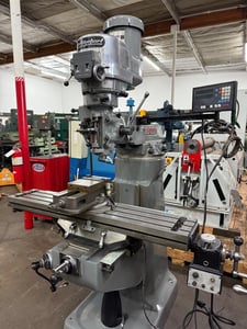 Bridgeport #Series-I, vertical mill, 9" x42" table, 1 HP, 5" quill, 80-4200 RPM, Newall 2-Axis digital read