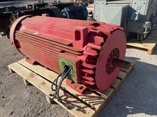 500 HP 3600 RPM General Electric, Frame 5013ST, TEFC BB, 460 Volts