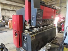 88 Ton, Amada #FBD-8025, CNC press brake, 8.2' OA, 86.6" between housing, 3.94" stroke, 15.75" throat, 14.57"