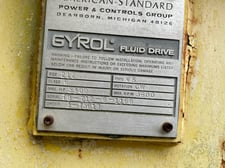 American Standard, Gyrol, Fluid Drive, Size 212, Class 6, Max HP: 5,300, Max RPM: 3,600