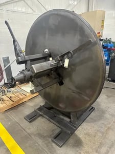 4000 lb. Littell #40-18, motorized coil reel, 18" width, 60" outside dimensions, 15"-20" ID, 12.5 RPM