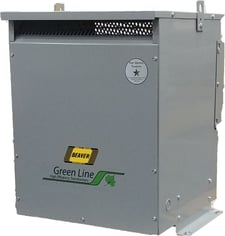 75 KVA 600 Primary, 480/277 Secondary, Beaver TVR75T-S34A3, isolation transformer, dry type, new