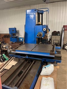 5" Giddings & Lewis #350-T, horizontal boring mill table type, 72" x96" tbl, (18).002 - .250 IPR spindle