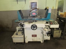 8" x 18" Kent #KGS-250AHD, surface grinder, 3X automatic feeds, automatic incremental downfeed, S/N 830503-1