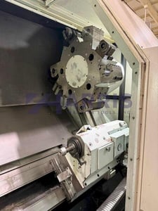 Mazak #Slant-Turn-50N, CNC lathe, Mazatrol 640T Control, 32" swing, 80" centers, 4-jaw manual chuck, 2007