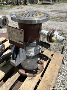 18 sq.ft., 150 psi shell, Doyle & Roth #VX-2, Vacuum Cooler Condenser, -20 to 300&deg;F, 15 psi tube, 316LSS