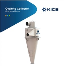 3500 cfm Kice #CK48, cyclone collector, FC13 fan, 48 sq.ft., never used still in crate
