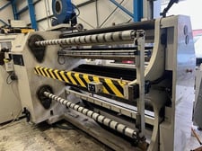 Ashe #Sapphire, duplex cantilevered slitter rewinder, 63" wide, edge guide, drive & PLC upgrade
