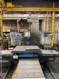 4" Union #BFT-102, Boring Mill, 63" X, 47.6" Y, 63" Z, 2000 RPM, Heidenhain TNC 426 Control, 1998