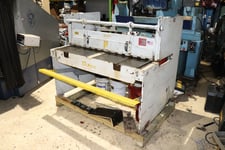 16 gauge x 53" Famco #653, Gap Bed Shear, Foot Gap Shear, 18" Gap
