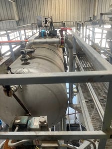 430 sq.ft. Niagara, Ametek #48-H-430, horizontal pressure leaf filter, vertical leaves, 48" dia.