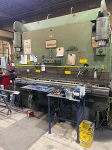 150 Ton, Hydrapower, hydraulic press brake, 10' overall, 102" between housing, 8" throat, 9" stroke, manual