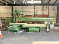 Shoda #NCW 516-2162, CNC router, 102" x63" twin table, 126" X, 63" Y, 10" Z, 18k RPM, BT30, 16 HP, Fanuc 15M