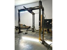 Wulftec #WRTA-175, automatic rotary stretch wrapping machine, Allen Bradley Micro800 Series PLC