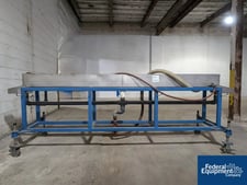 8" width x 8" D x 12' L Extrusion Services Inc Water Bath, stainless steel contact surfaces