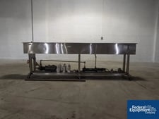 11.5" width x 12" D x 10' L Water Bath, Stainless steel, with onboard water circulation pump