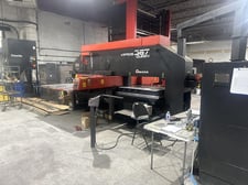 33 Ton, Amada #Vipros-367-Queen, CNC turret punch, 60" x144" sheet, 45 station, 4 automatic index, 2001