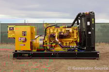 800 KW Caterpillar #V12GCAG, diesel generator, open, 277/480 Volts, 2023