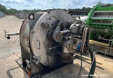 49.2" Krauss Maffei #HZ125/2.5-SiE, Stainless Steel Horizontal Peeler Centrifuge, siphon type, 2.46 sq.m.