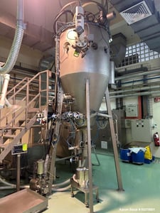 GEA Niro #FSD-4, Spray Dryer, 1200 x 750 mm Chamber, -30/100 mbar, 300 deg. C, 40 kW, 2011